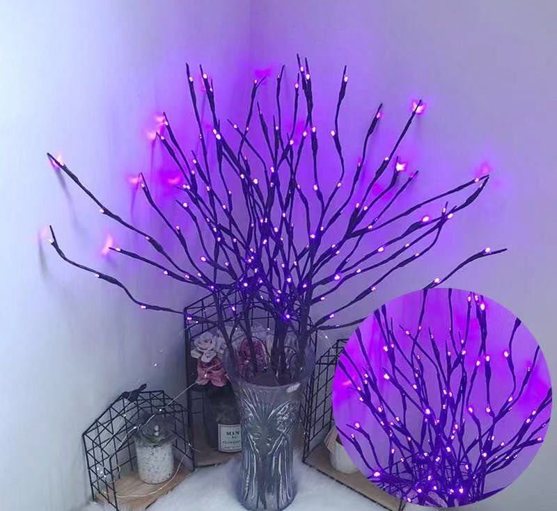 LED Lantern Simulation Branch Light Room Decoration.